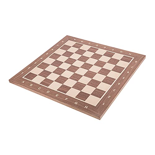 Square - Pro Schachbrett Nr. 6 - NUSS - Feld 58 mm - Schachspiel aus Holz