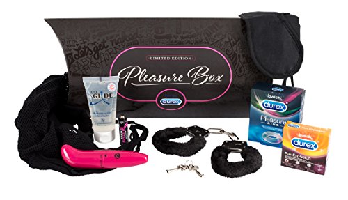 Pleasure Box - 7-teiliges Set für Frauen, Männer und Paare, verführerische Box mit unterschiedlichen Sexartikeln für Anfänger und Profis, erotisches Paket, perfekt als Geschenkidee