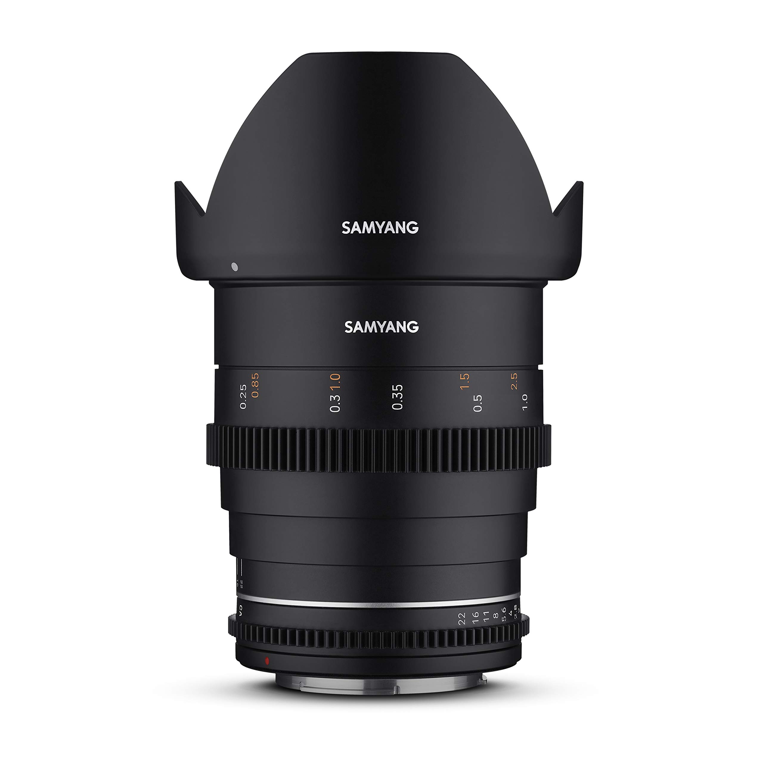 Samyang 23003 MF 24mm T1,5 VDSLR MK2 Sony E – lichtstarkes T1,5 Weitwinkel Cine- und Video Objektiv für Sony E Mount, 24 mm Festbrennweite, Follow Focus Zahnkränze Vollformat und APS-C, 8K Auflösung