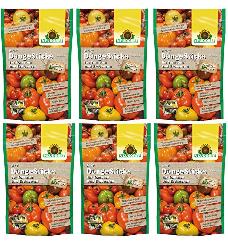 6 x 40 (240 Stk) Neudorf Azet DüngeSticks für Tomaten und Erdbeeren NPK 7-2-6