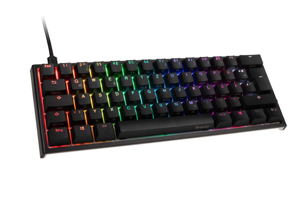 Ducky ONE 2 DKON1861ST-BDEPDAZT1 USB Gaming-Tastatur Beleuchtet, Abnehmbares Kabel Deutsch, QWERTZ,, Schwarz