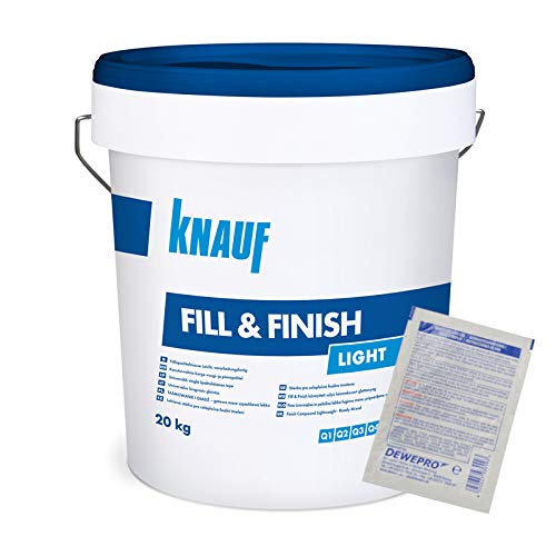 Knauf Fill & Finish light - Allzweckspachtelmasse - im Set inkl. 1 St. DEWEPRO® Single Scrubs