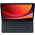 Samsung Book Cover Keyboard Slim Tablet-Tastatur mit Hülle Passend für Marke (Tablet): Samsung Gal