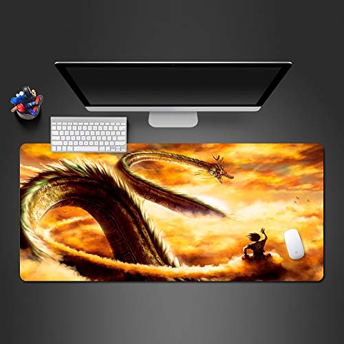 BILIVAN Dragon Ball Anime Mauspad Gaming Player Gaming-Pad Computer Tastatur Schreibtisch Matten Anime Mousepad Matten Geschenke (800 x 300 x 3 mm)
