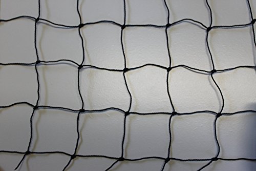 Pieloba Volierennetz - Tiergehege - Netz - schwarz - Masche 5 cm - Stärke: 1,2 mm - Größe: 6,00 m x 15 m