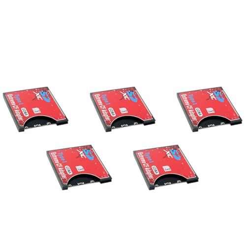 Bzwyonst 5X Neue SD auf KartenhüLle UnterstüTzt Drahtloses WiFi SD Kartentyp I Adapter SLR Kamera Rot