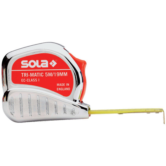 SOLA® - Taschenbandmaß Tri Matic 5m x 19mm