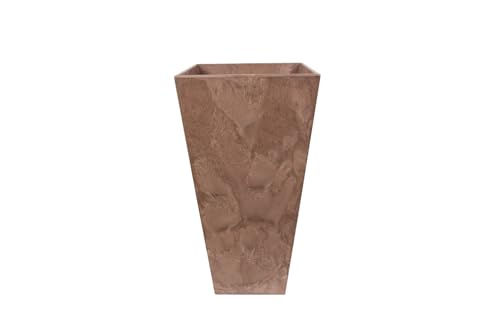 Artstone - Vase Ella - Oak - 26x49 - Für den Innen- und Außeneinsatz - Mit Drainagesystem