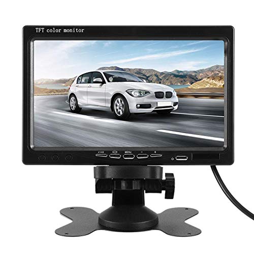 Automonitor, Qiilu Car Review Display, 7 Zoll Auto Monitor High Definition Reverse Rearview Display 12-24V Auto Zubehör