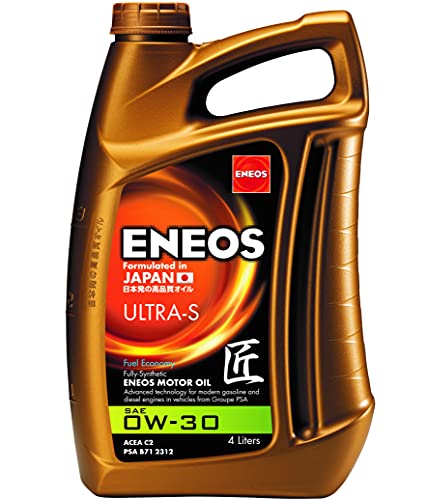 ENEOS Motoröl 0W30 “ULTRA S” 4L - Motorenöl für Auto - Vollsynthetisch Motor Öl - Weniger Kraftstoffverbrauch - Motorschutz