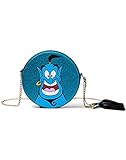 Bioworld Disney Aladdin Glitter Genie Round Shaped Shoulder Bag with Chain Shoulder Strap Schulrucksack 21 Centimeters Blau (Blue)