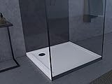MARWELL Duschtasse Duschwanne quadratisch 90 x 90 cm - hochwertige Duschtasse aus Sanitär-Acryl, passend für Duschabtrennungen mit einer Grundfläche von 90 x 90 x 4 cm quadratisch, Weiß, FAC373
