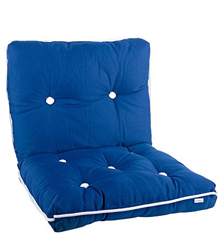 Compass Kapok Kissen/Sitzkissen mit Rückenpolster, schwimmfähig, wasserabweisend, komfortable Kabinenausrüstung, blau, 449902