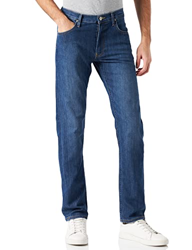 Lee Herren Daren Zip Fly Straight Jeans, Bleu (Dark Diamond Fit), 36W / 36L