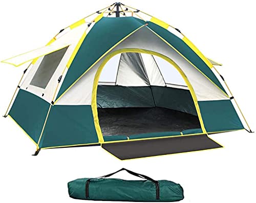 YZSS Wurfzelt Pop Up Zelt 3-4 Personen Kuppelzelt Leichtes Campingzelte Wasserdichtes Winddicht Ultraleichte Camping Zelt, Outdoor/Beach Wurfzelt mit Tragetasche (210 * 200 * 135 cm)