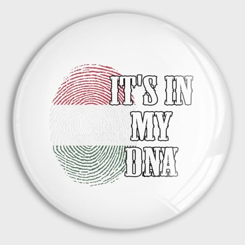 Evans1nism It's in My DNA Kühlschrankmagnete mit Ungarn-Flagge, magnetisches Whiteboard für Kühlschrank, Gedenkstätte, Nationalfeiertag, Glas, niedliche Magnete, Nationalfeiertag, Aufkleber für