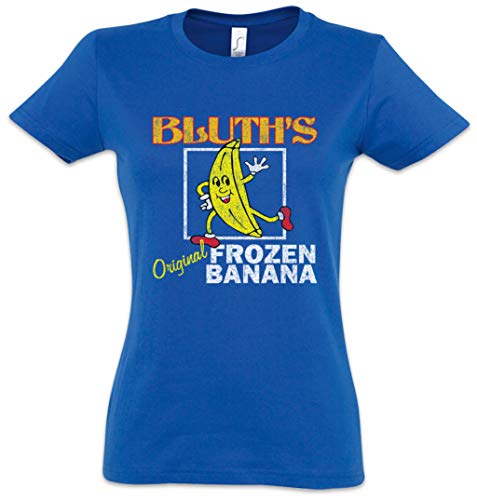 Urban Backwoods Bluth's Original Frozen Banana II Damen T-Shirt Blau Größe XL