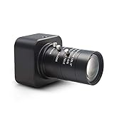 MOKOSE HD Webcam USB 3840 x 2160 Digital Industrie Kamera mit CS-Mount 5-50mm Telezoom, manuelles Objektiv, UVC-freies Laufwerk