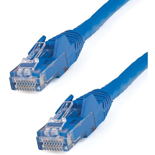 StarTech.com Cat6 Ethernet-Kabel – Patchkabel – Snagless Cat5 Kabel – langes Netzwerkkabel – Ethernet-Kabel – Cat 6 Kabel blau blau 75 ft/22.8 m
