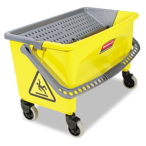 Rubbermaid Commercial Products HYGEN Press Wring Bucket for Microfiber Mops - Yellow