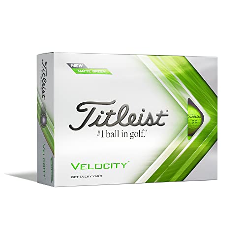 TITLEIST Velocity Golfbälle, mattgrün, Einheitsgröße
