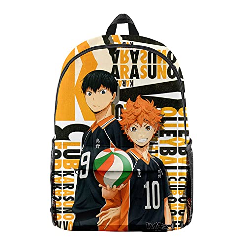 Haikyuu Rucksack, beliebte Büchertasche, Anime, 3D-Druck, Schultasche, Reisen, Freizeit, Laptop-Rucksack, Tagesrucksack für Studenten, Jungen und Mädchen, Typ5, 10x17x6inch,