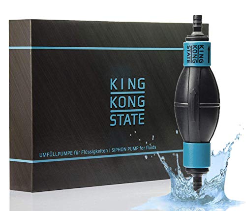 King Kong State Handpumpe NEU - Umfüllpumpe für Flüssigkeiten wie Wasser, Benzin, Diesel oder Öl-Gemische l optimal für den Auto- und Motorrad-Bereich