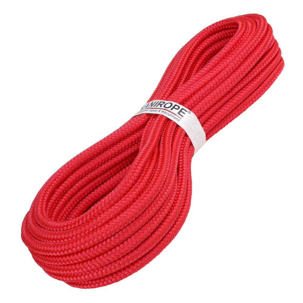 Kanirope® PP Seil Polypropylenseil MULTIBRAID 10mm 10m Farbe Rot (0114) 16x geflochten
