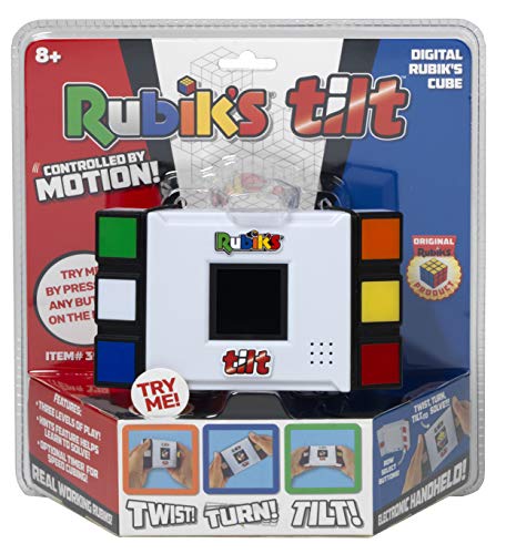 IDEAL , Rubik's Tilt Electronic Game: Twist, Turn, Learn , Brainteaser Puzzles , Ages 8+