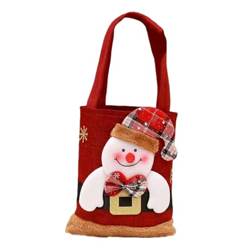 MdybF Weihnachtstüten Weihnachts-tote-geschenktaschen Weihnachtsabend-tasche Mit Geschenktaschen Süßigkeiten-taschen Stofftaschen Dekoration Weihnachtsdekoration-s1-3stück