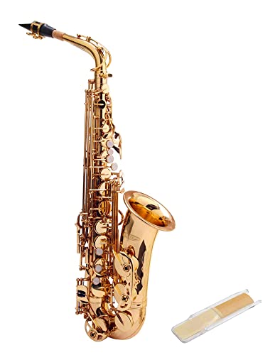 Classic Cantabile Winds AS-450 Es Altsaxophon - Eb-Stimmung - Hoch-Fis-Klappe - Spar-Set inkl. 10 Stück Saxophon-Blätter