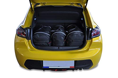 KJUST Kofferraumtaschen 3 STK kompatibel mit Peugeot 208 Hatchback II 2019 -
