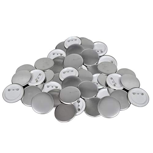 SOULONG 500 Stück Button Buttons 44mm DIY Rohling Pinback Button Parts für Abzeichen Button Maker