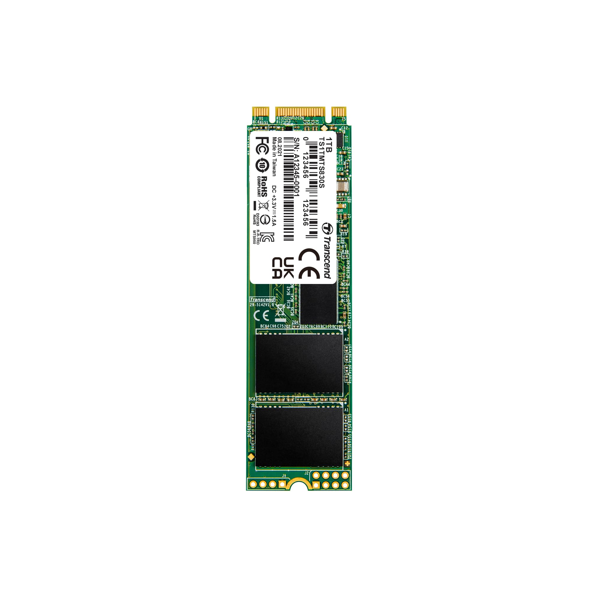 Transcend 1TB SATA III 6GB/S MTS830S 80 mm m.2 SSD 830S SSD TS1TMTS830S