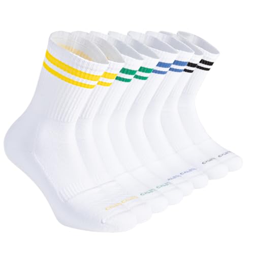 CALZITALY PACK 2/3 / 4 PAARE Gepolsterte Socken, Anti Blister Socken, Sport Socken, Tennis Running Running Sport Socken | Made in Italy (39-42, 4 Paare - Asa)