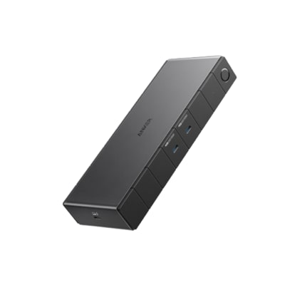 Anker 778 Thunderbolt Dockingstation (12-in-1, Thunderbolt 4), 40 Gbps mit Max 100W Aufladung für Laptop, Single 8K, Quad 4K Bildschirm, Ethernet, 6 USB Ports für M1 Pro/Max MacBook Pro und mehr