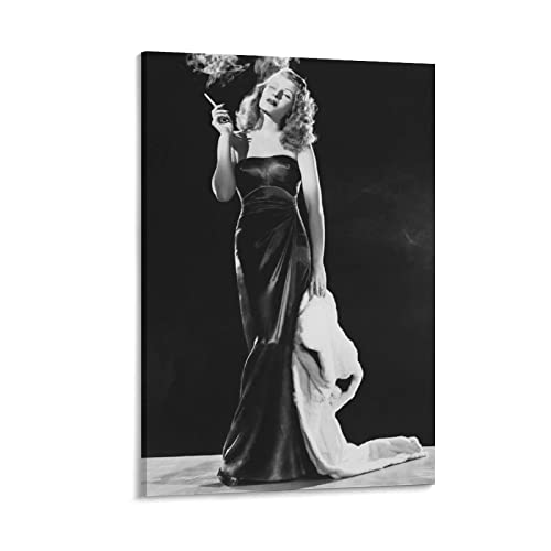 XINGSHANG Rita Hayworth Klassisches Poster, Kunstdruck, Wandfoto, Farbe, Poster, hängendes Bild, Familiendekoration, 20 x 30 cm