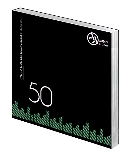 Audio Anatomy Vinyl-Doppel LP Gatefold Außenhüllen 12" PVC/100µ - Transparent, 50 Stück