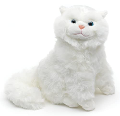 Uni-Toys - Perserkatze weiß, sitzend - 25 cm (Höhe) - Plüsch-Katze - Plüschtier, Kuscheltier