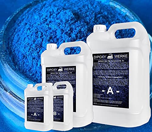 Dipoxy 2K-700 Epoxidharz mit Pigment 2,25kg + 30g Blau04