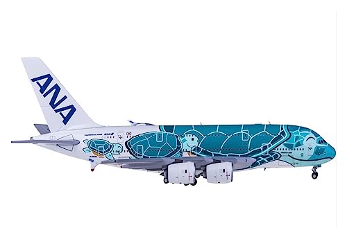 VaizA Flugzeuge Outdoor Toy Maßstab 1:400 Für A380-Flugzeuge Modellflugzeuge ANA Für Japan JA383A Kala JA382A Kai Turtle Airlines Legierungsflugzeug (Farbe : B, Größe : 1 UK)