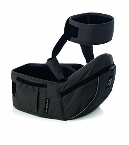 Jané Hip Seat Kindersitz, Fenster und Rücken, Taschen für Gegenstände, gepolsterte und atmungsaktive Sitzfläche