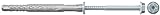 fischer Langschaftdübel SXRL 8 x 60 FUS, Dübel mit Sechskantschraube & angeformter U-Scheibe, Nylondübel für die Befestigung von Metallkonstruktionen, 50 Stück