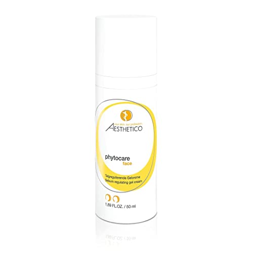 AESTHETICO phytocare - Hautklärende Gelcreme für Akne, reduziert Fettglanz, gegen Mitesser, 50 ml (2 x 50 ml)