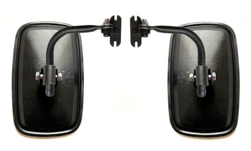 MelTruck® 2x Außenspiegel Rückspiegel 232x145 mm ø15 ø18 E20 Bagger Traktor Spiegelhalter