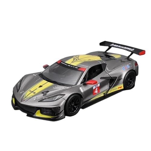 LUgez Maßstab Druckguss Auto 1:24 für Chevrolet Corvette C8 R 2020 Alloy Sportwagen Modell Druckguss Fahrzeuge Metall Rennwagen Modell Sammlerstück Modellfahrzeug