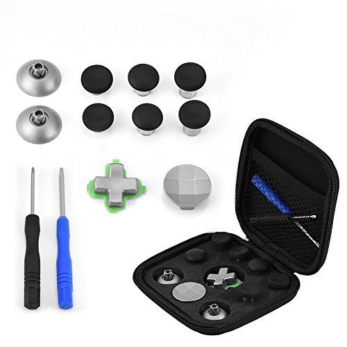 Controller Zubehör Kit für PS4 für Xbox One 10 in 1 Thumb Stick Cap Tasten runde magnetische Basis Controller Ersatzteile Kit für PS4 für Xbox One Controller