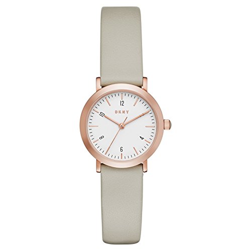 DKNY Damen Analog Quarz Uhr mit Leder Armband NY2514