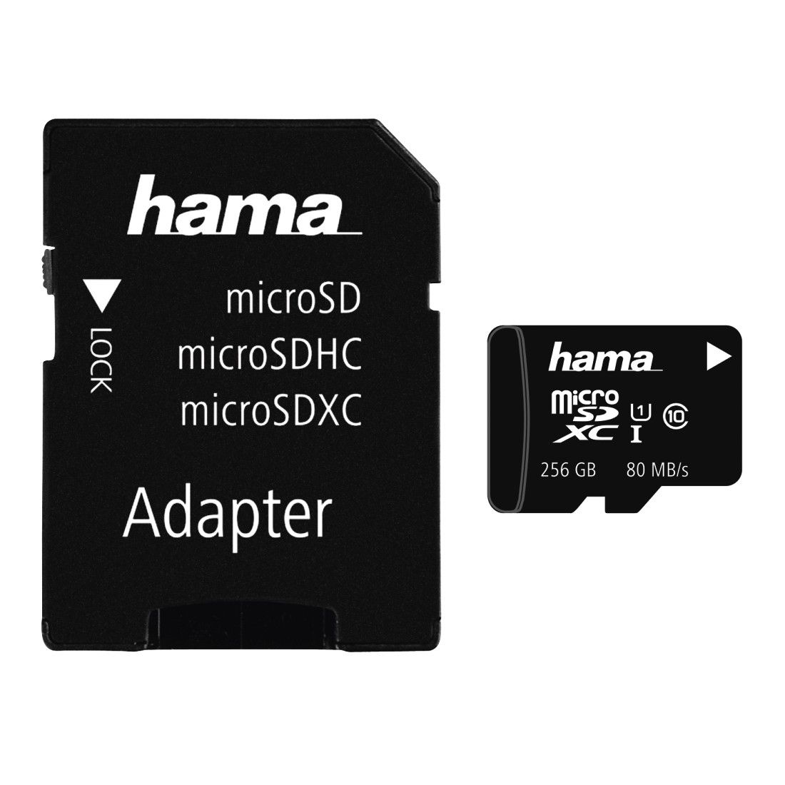 124171 MicroSDXC Speicherkarte 256 GB Klasse 10 (Schwarz)