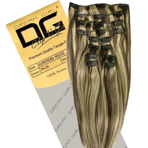 Dream Girl 14 inch Colour 4/24 Clip On Hair Extensions